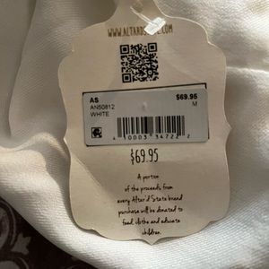 Altar’d white dress. New.